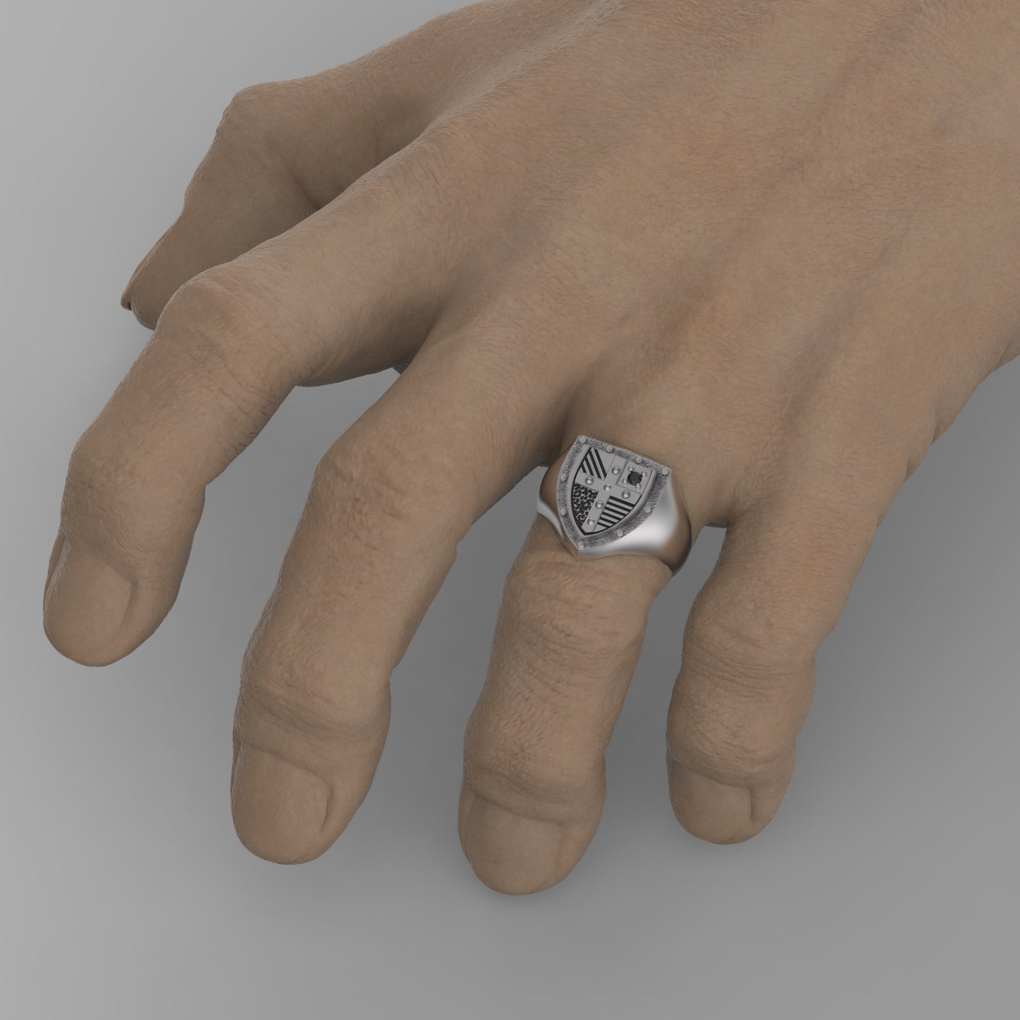 Escudo de caballero varego • Sello • Plata de ley 925