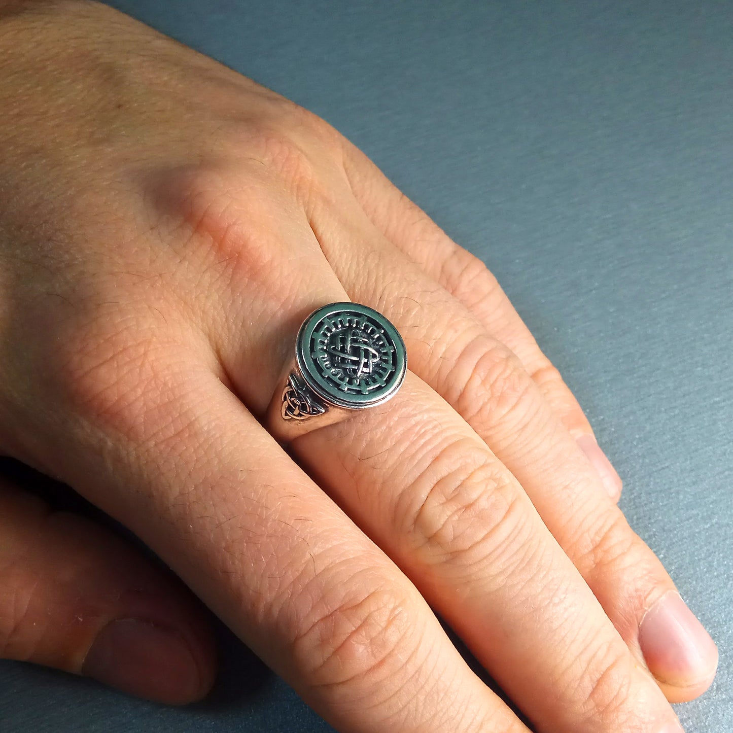 Lada Stern Symbol Damen Siegelring Silber