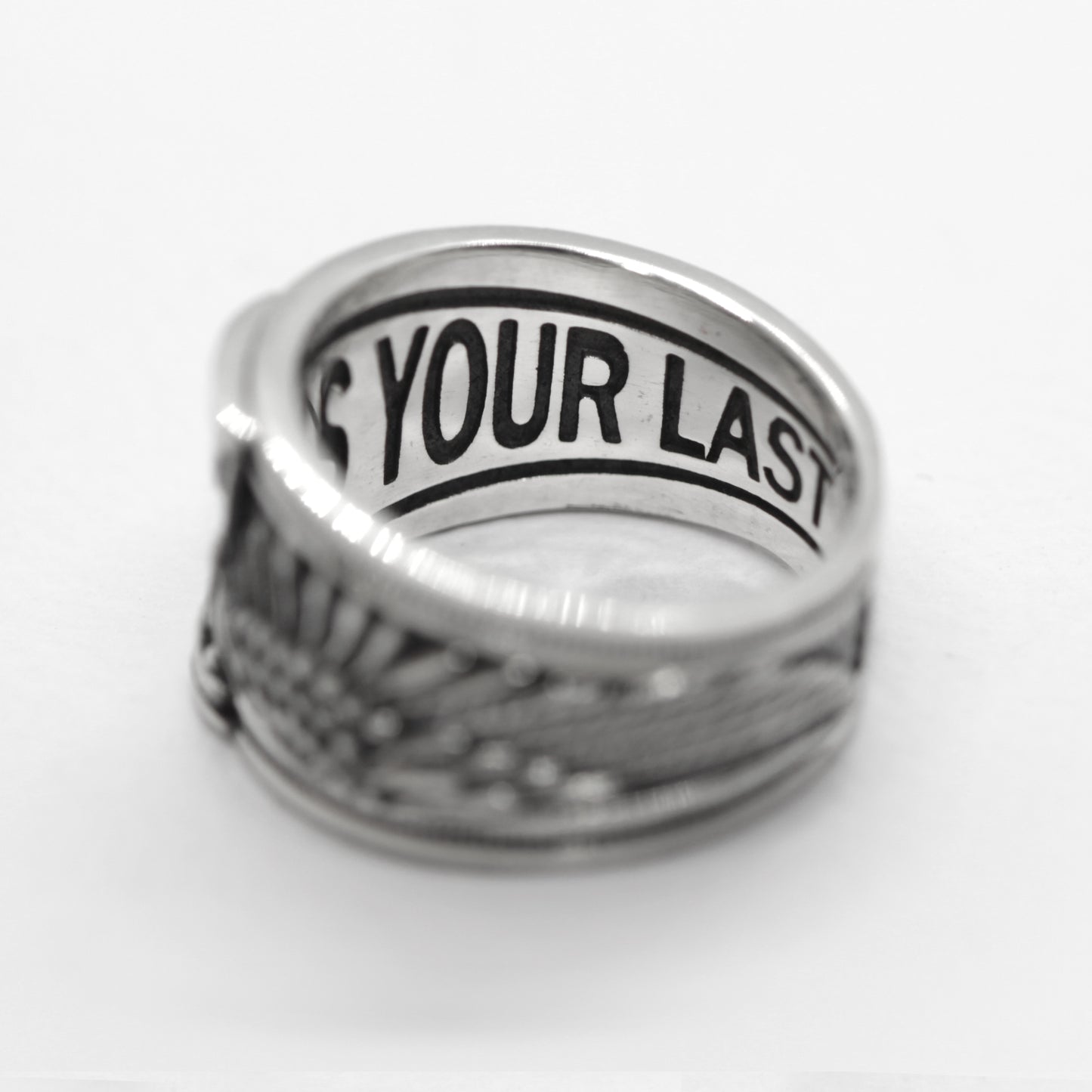Live Each Day As Your Last Inspirational Silver Ring