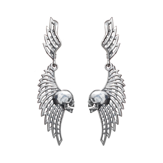 Skull and Wings Earrings