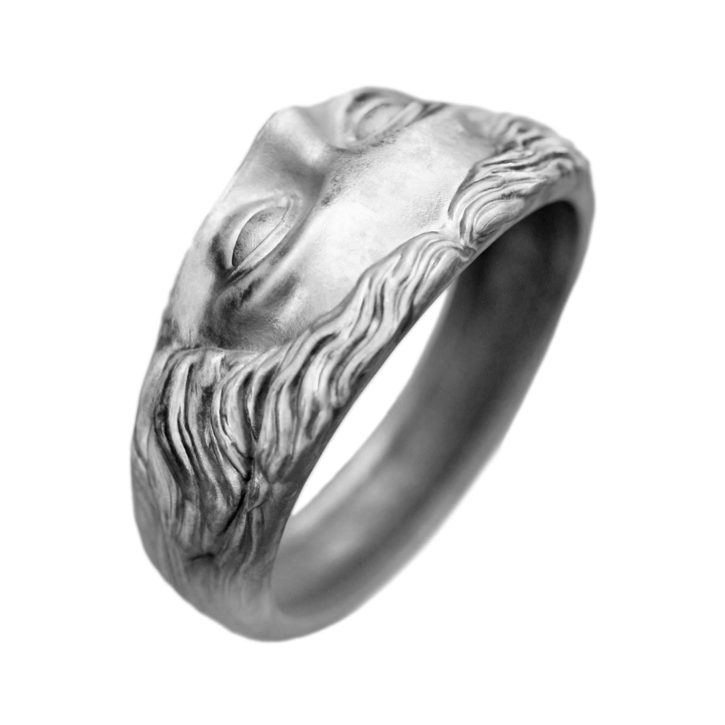 Venus Face Greek Goddess Silver Ring