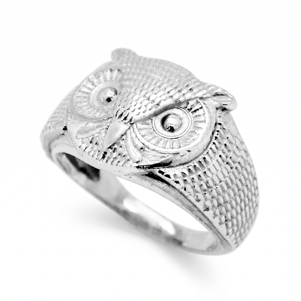 Owl Unisex Ring Sterling Silver 925