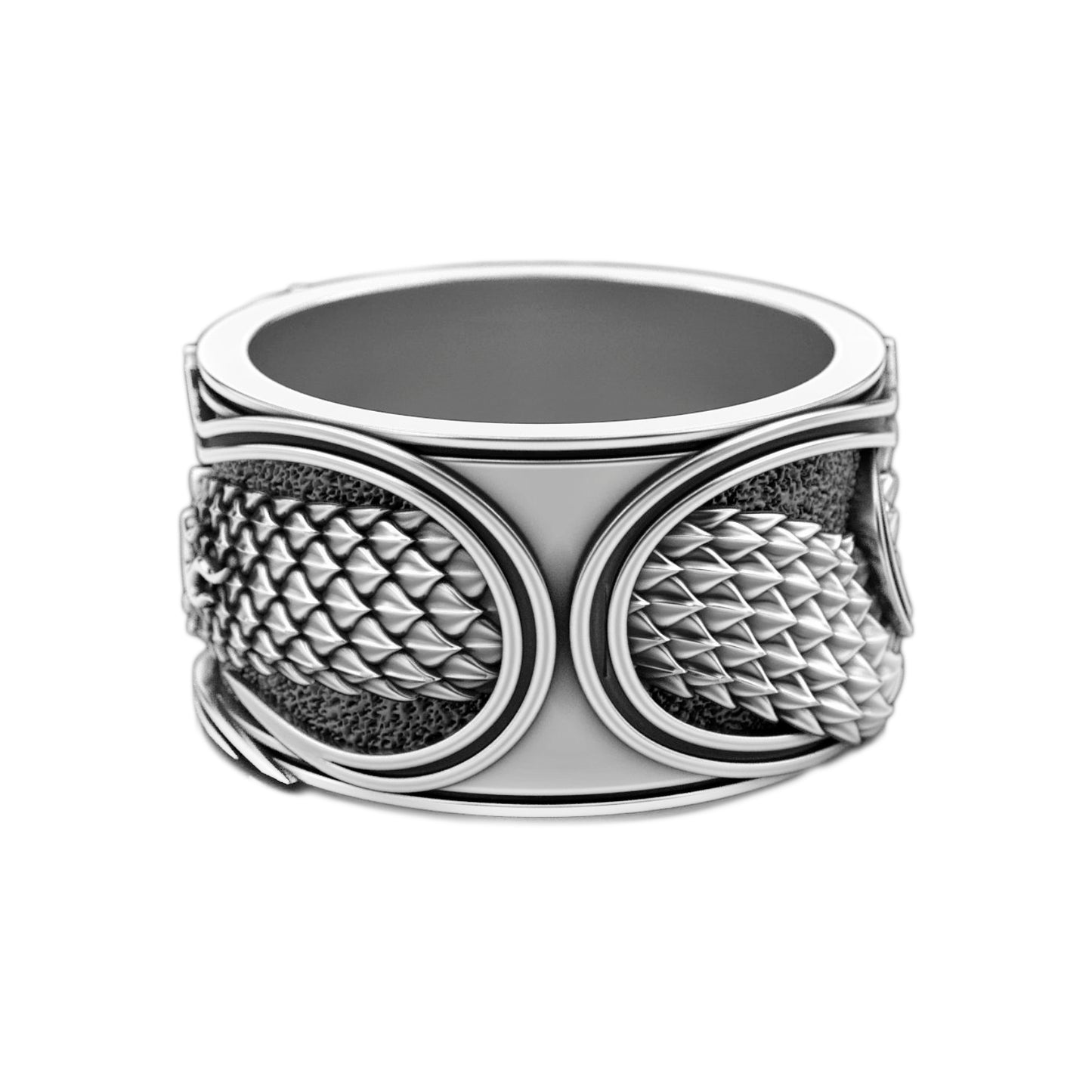 Japanese Dragon Ring, Yakuza tattoo Ornament Silver Band Ring
◆ This handcrafted sterling silver ring showcases a majestic Japanese dragon (Ryu) — a guardian of balance, wisdom, and transformation. Intricately carved scales and flowing lines wrap around your finger, capturing the elegance and strength of Eastern mythology.
A deep garnet gemstone glows in the dragon’s eye, symbolizing inner fire, passion, and vitality — making this piece both a talisman and a statement of personal strength.