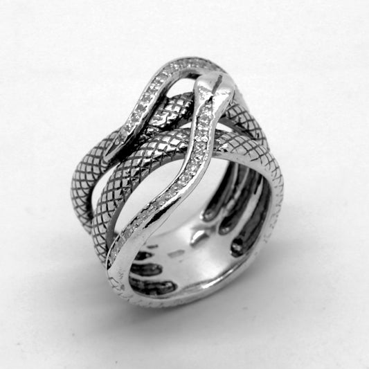 Snake Ring with White Eyes – Sterling Silver Serpent Jewelry for Women, Zodiac Inspired, Mystical Witchy Gift, Adjustable Design
◆ Elegant, mystical, and full of symbolism — this sterling silver snake ring is a striking piece of jewelry that wraps delicately around your finger. Featuring shimmering white zircon eyes, the serpent becomes a guardian of wisdom, transformation, and feminine power. Inspired by ancient myths and nature’s mystery, this handcrafted ring is perfect for those who embrace their intui