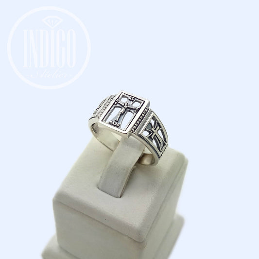 Jesus Cryst Сrucifixion Cross Silver 925