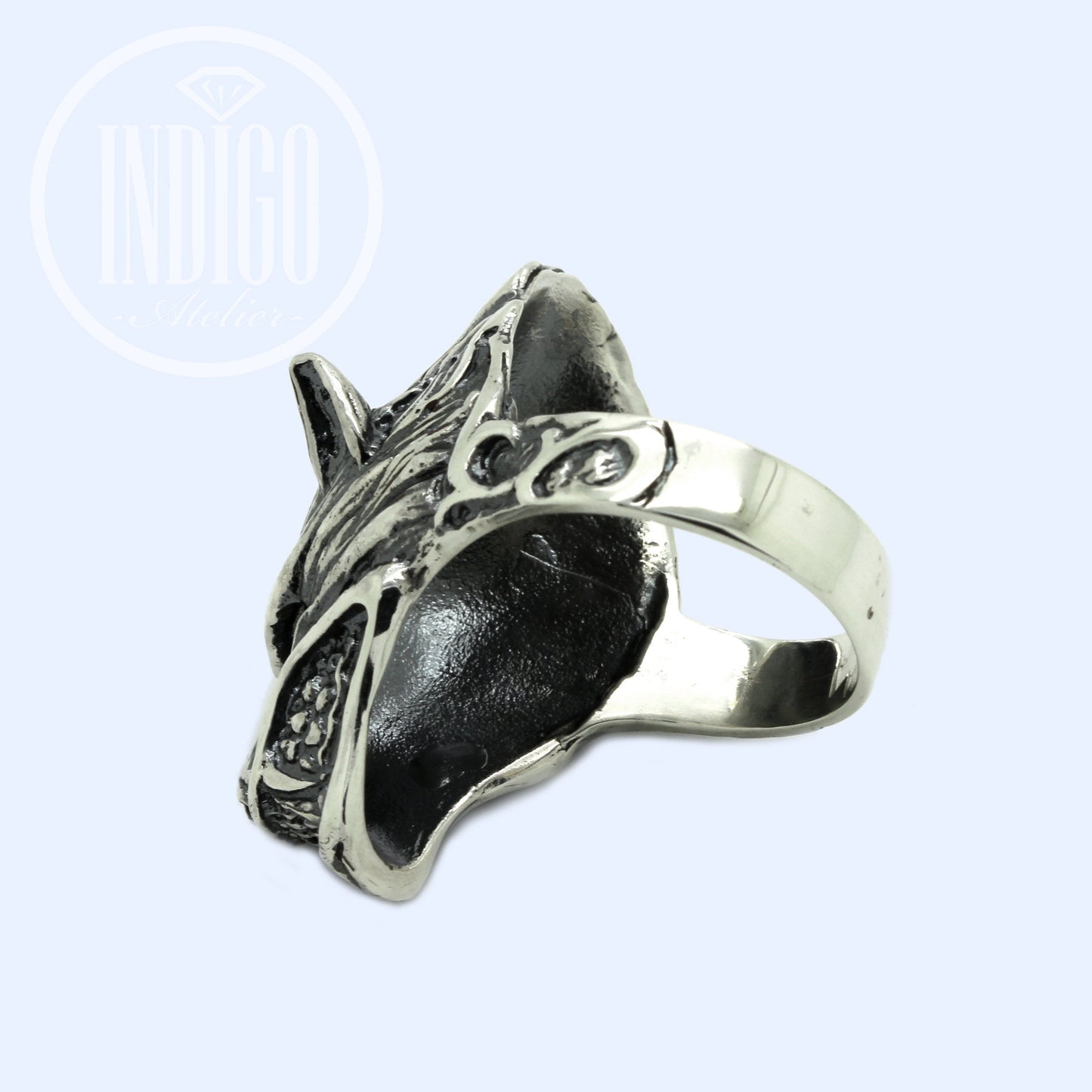 Anillo de hombre lobo en plata 925
