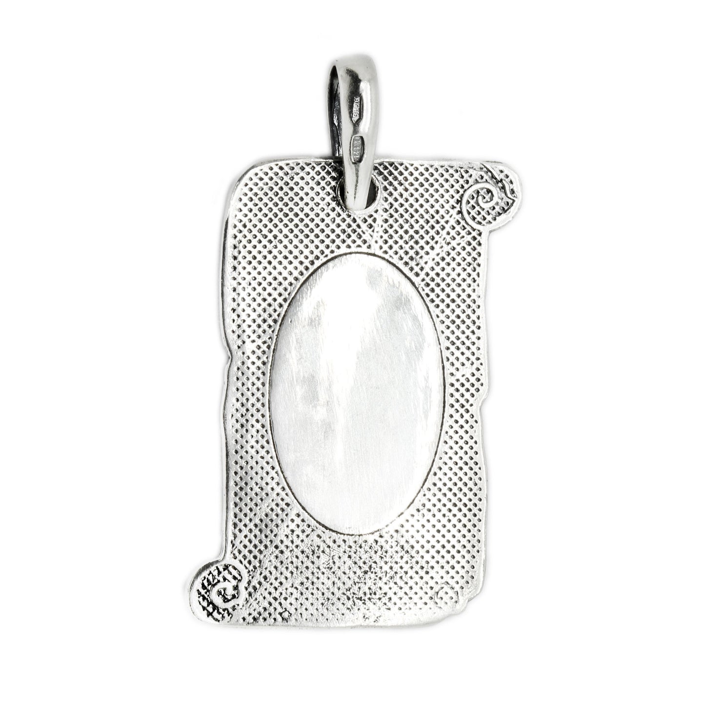 Colgante unisex en plata 925 con el Padre Nuestro en idioma armenio