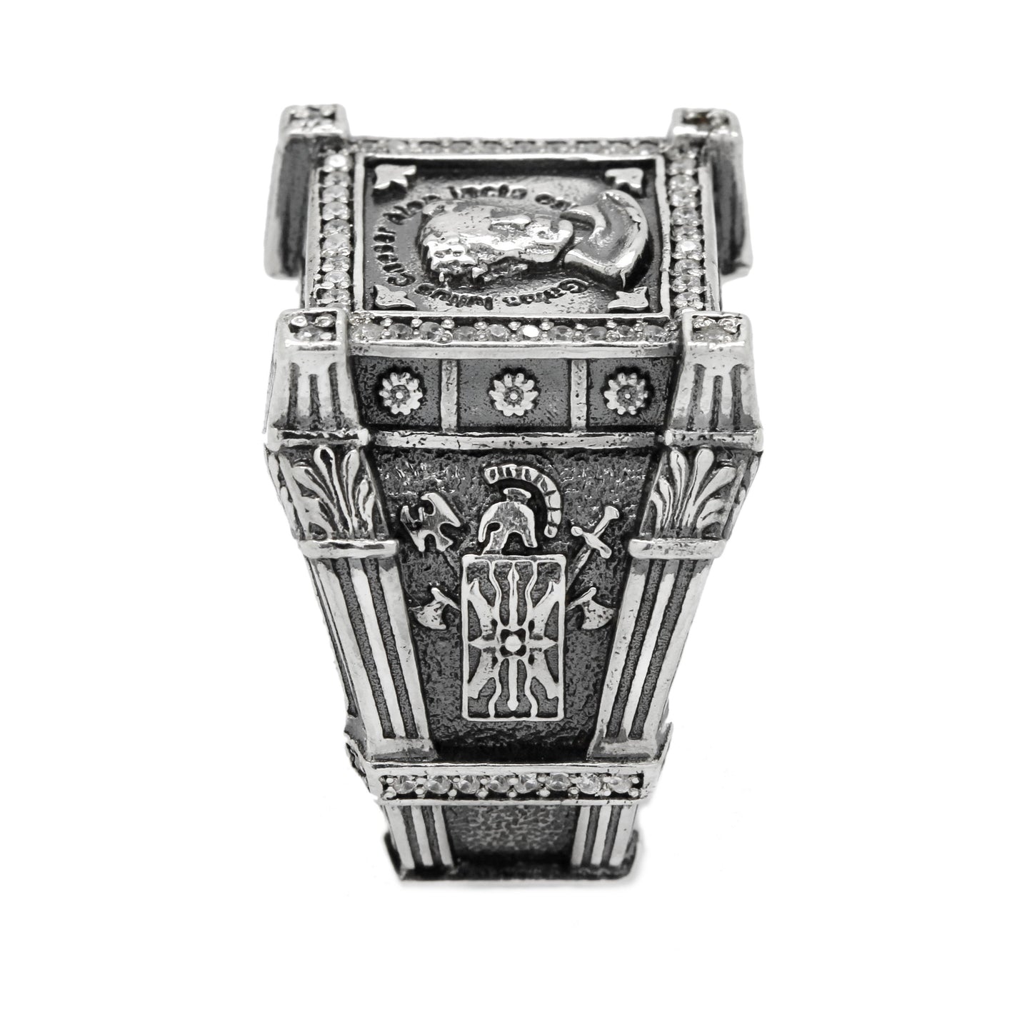 Gaius Julius Caesar Alea Iacta Est, römischer Kaiserring, Herren-Silberring-Siegel