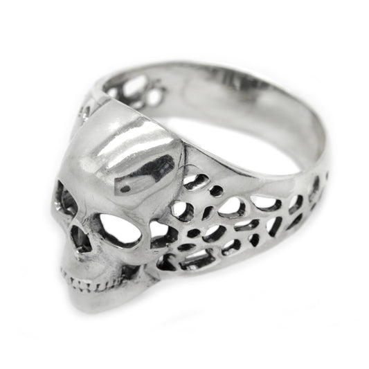 Light weight Skull Men Ring Sterling Silver 925