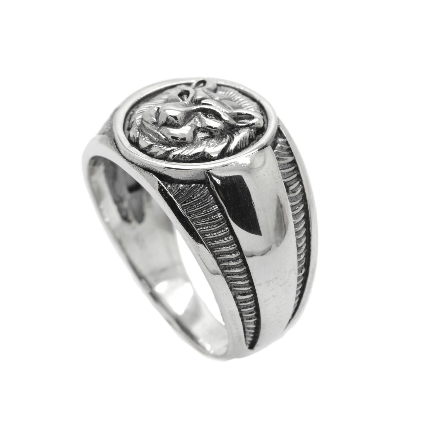 Anillo Corazón de León para Hombre Plata 925