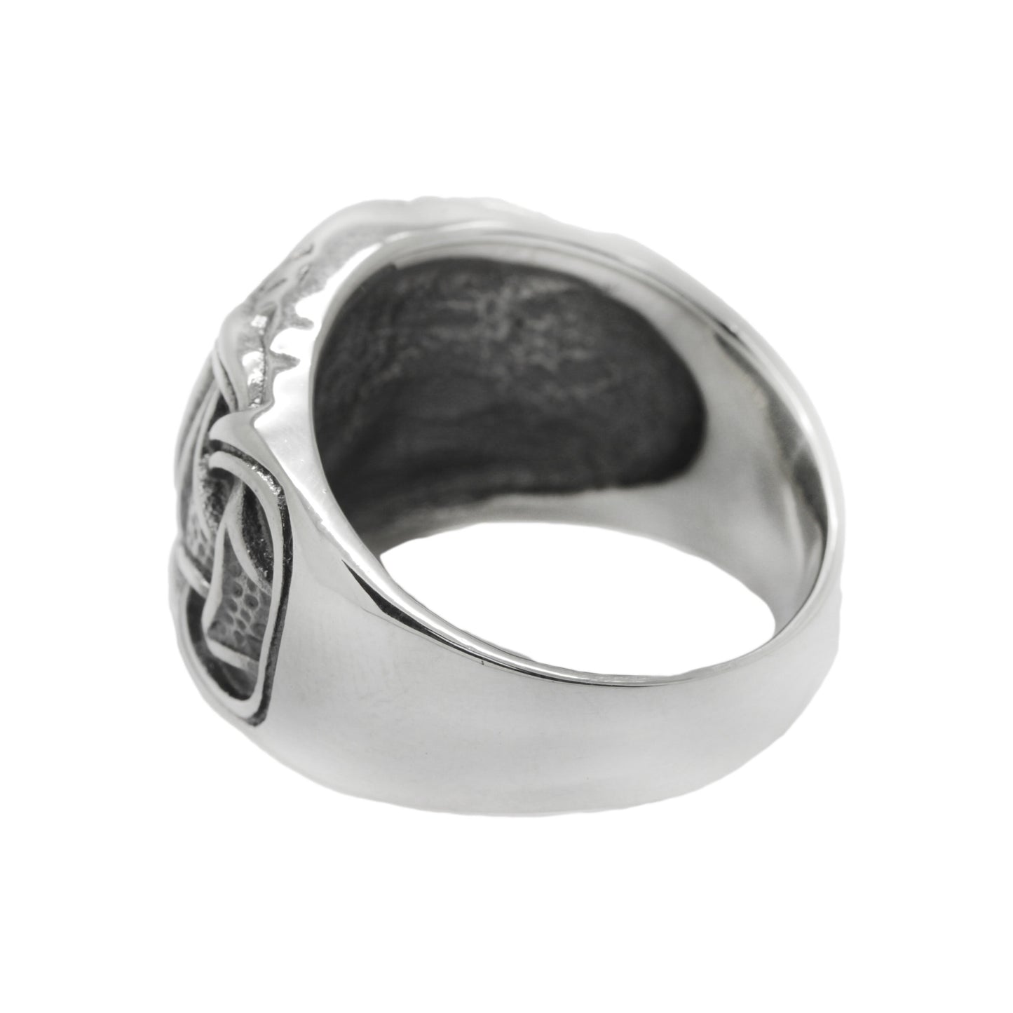 Wikinger-Ring mit Vegvisir-Runen-Kompass, nordischer Schmuck, Herren-Ring aus Sterlingsilber, Siegel