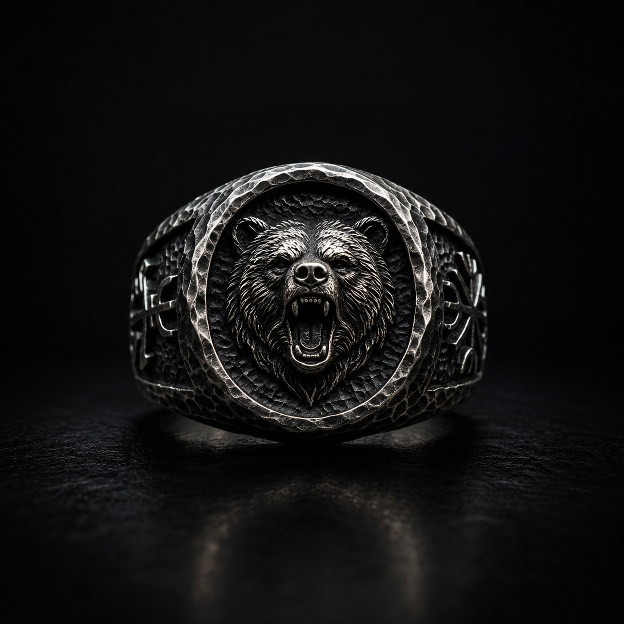 Animals & Totems collection by Indigo Jewelry featuring handcrafted oxidized sterling silver signet rings inspired by bears, wolves, owls and animal symbolism. Premium symbolic jewelry with powerful totemic meaning.