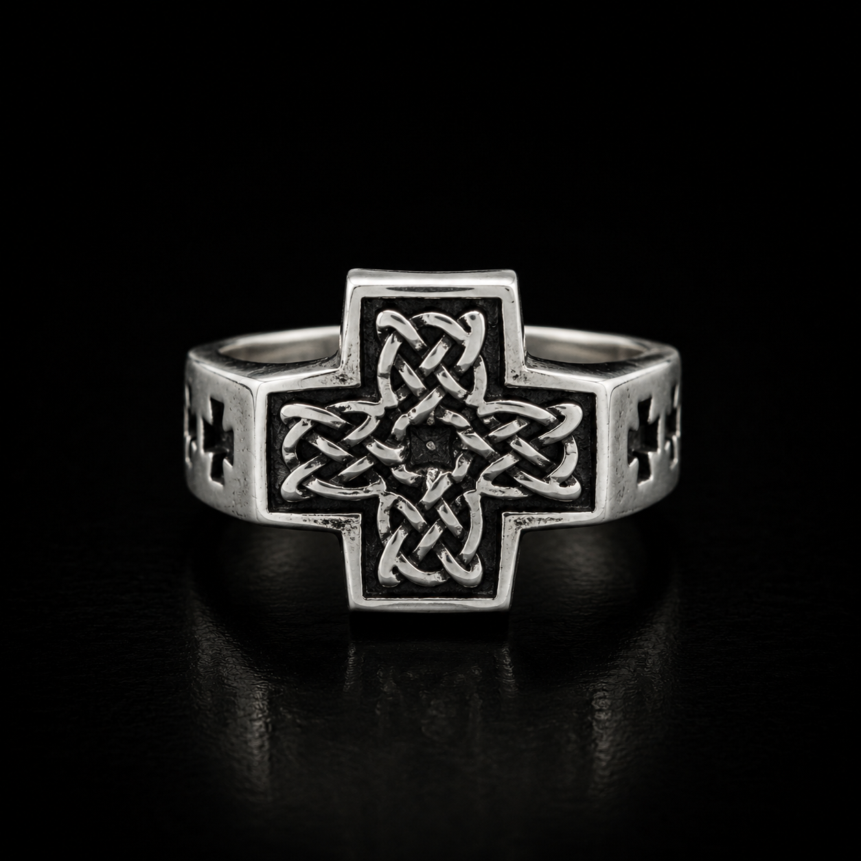 Irish & Celtic collection by Indigo Jewelry featuring a handcrafted oxidized sterling silver Celtic knot ring inspired by Irish heritage and ancient symbolism. Timeless silver jewelry crafted with meaningful detail and Celtic tradition.