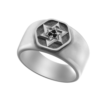 The Star of David, Magen David Star, Sterling Silver Ring