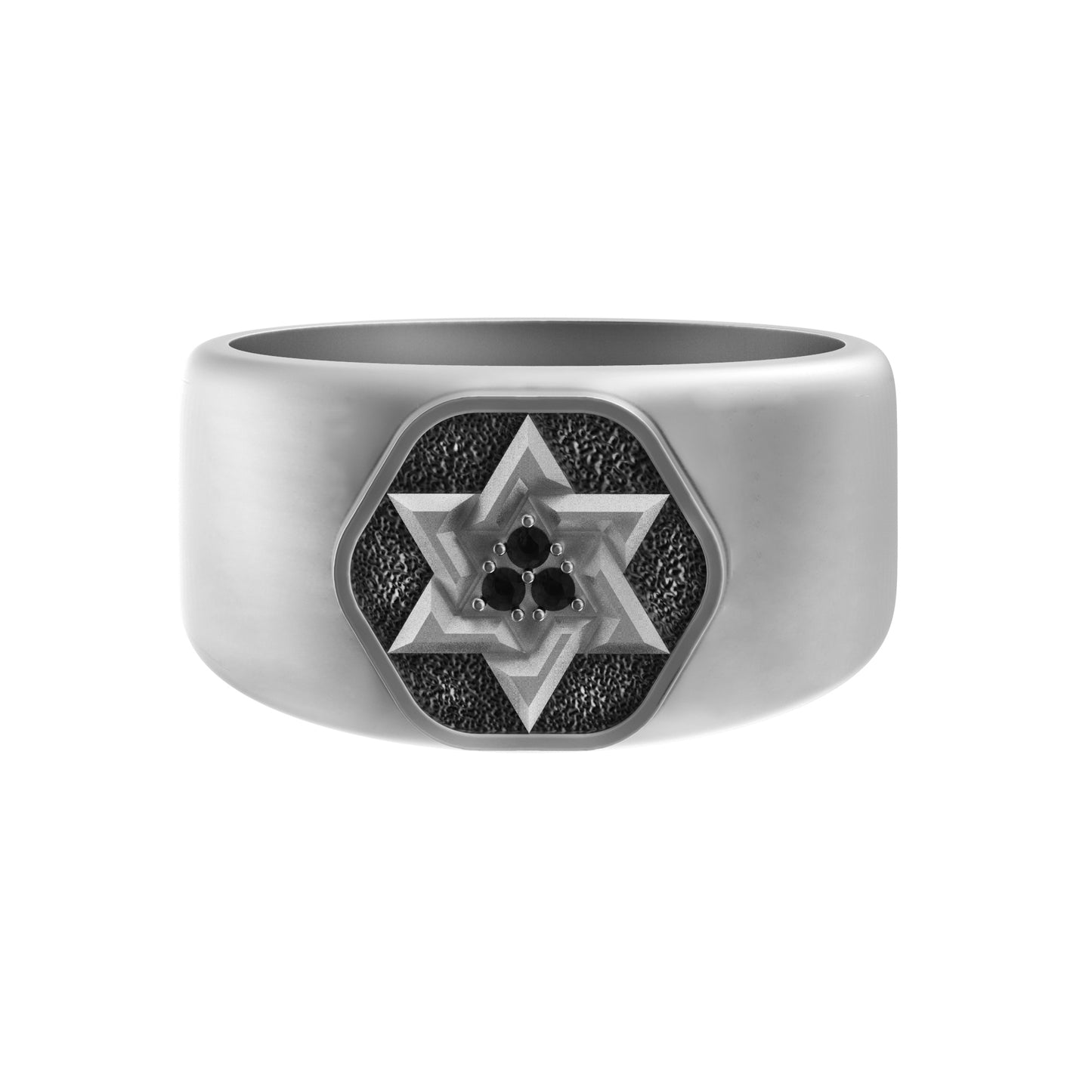 The Star of David, Magen David Star, Sterling Silver Ring