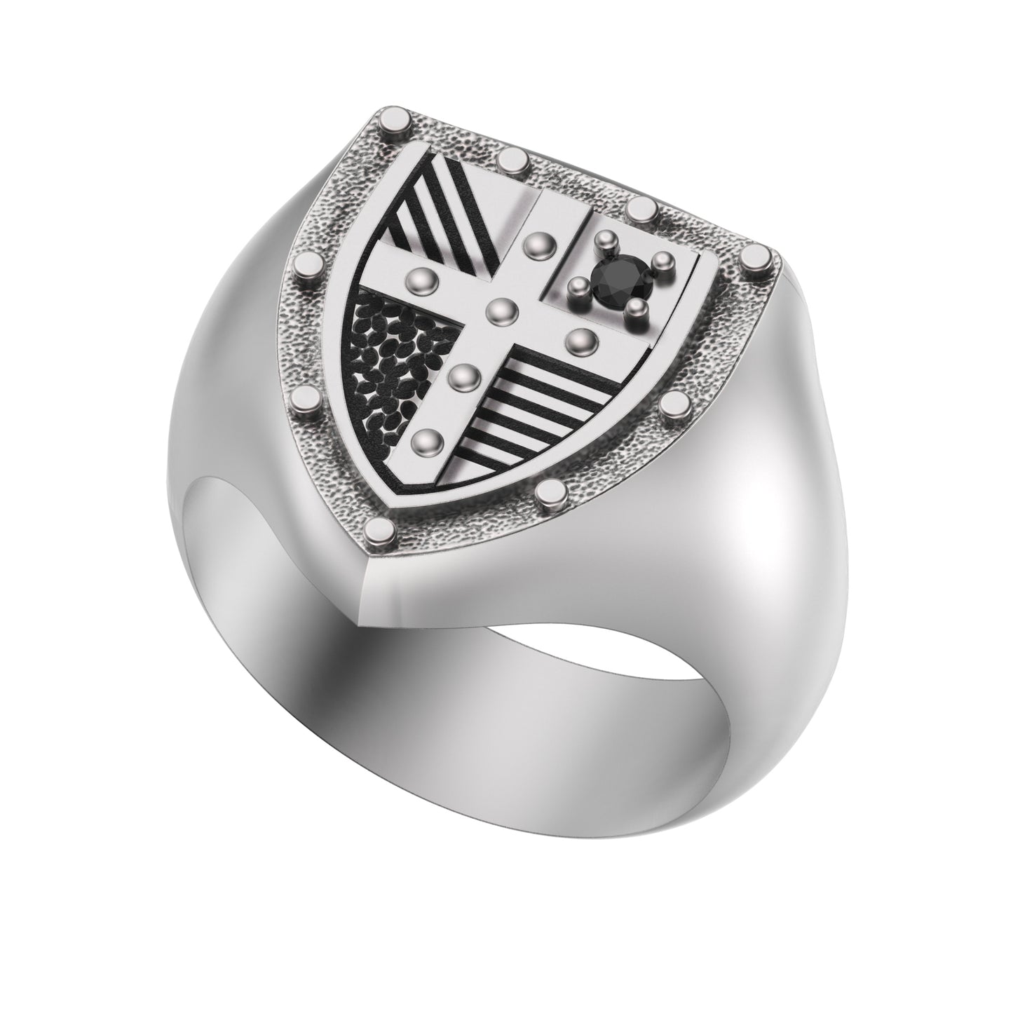 Varangian Knight's Shield • Signet • Sterling Silver 925