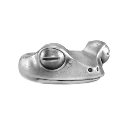 Whimsical Frog Ring, Symbol of Transformation and Playfulness, Silver Ring