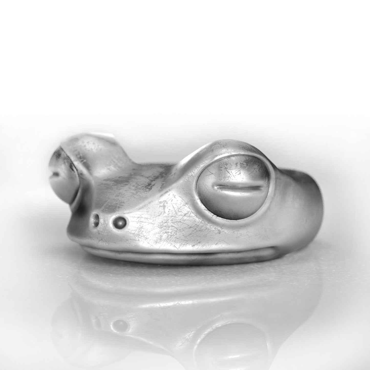 Whimsical Frog Ring, Symbol of Transformation and Playfulness, Silver Ring