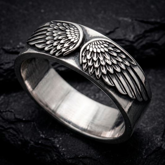 Angel Wings - Seraphim Guardian Silver Ring