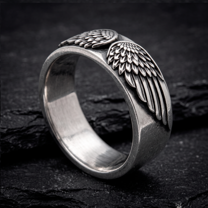 Angel Wings - Seraphim Guardian Silver Ring
