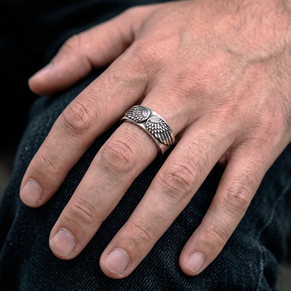 Angel Wings - Seraphim Guardian Silver Ring