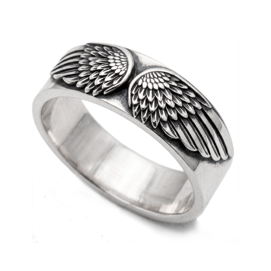 Angel Wings - Seraphim Guardian Silver Ring