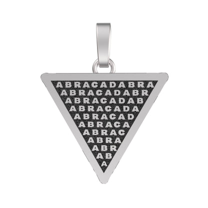 Abracadabra Magic Spell Sterling Silver Talisman Pendant