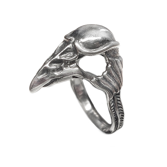 Plague Doctor Mask Unisex Sterling Silver Ring