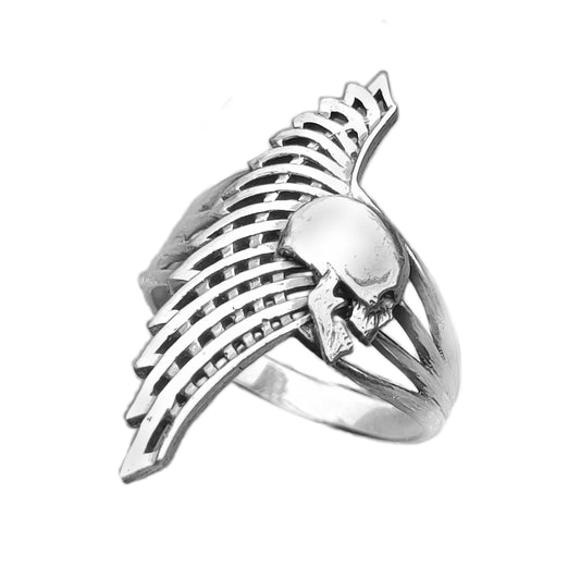 Skull and Wing Ring