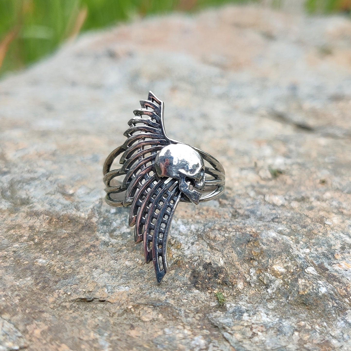 Skull and Wing Ring