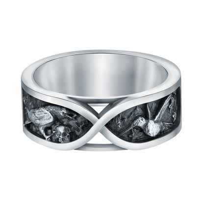 War and Peace Duality Sterling Silver Ring by INDIGO JEWELRY