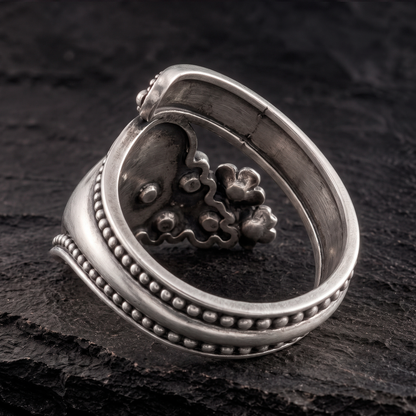 Wrap Spoon Sterling Silver Womens Ring