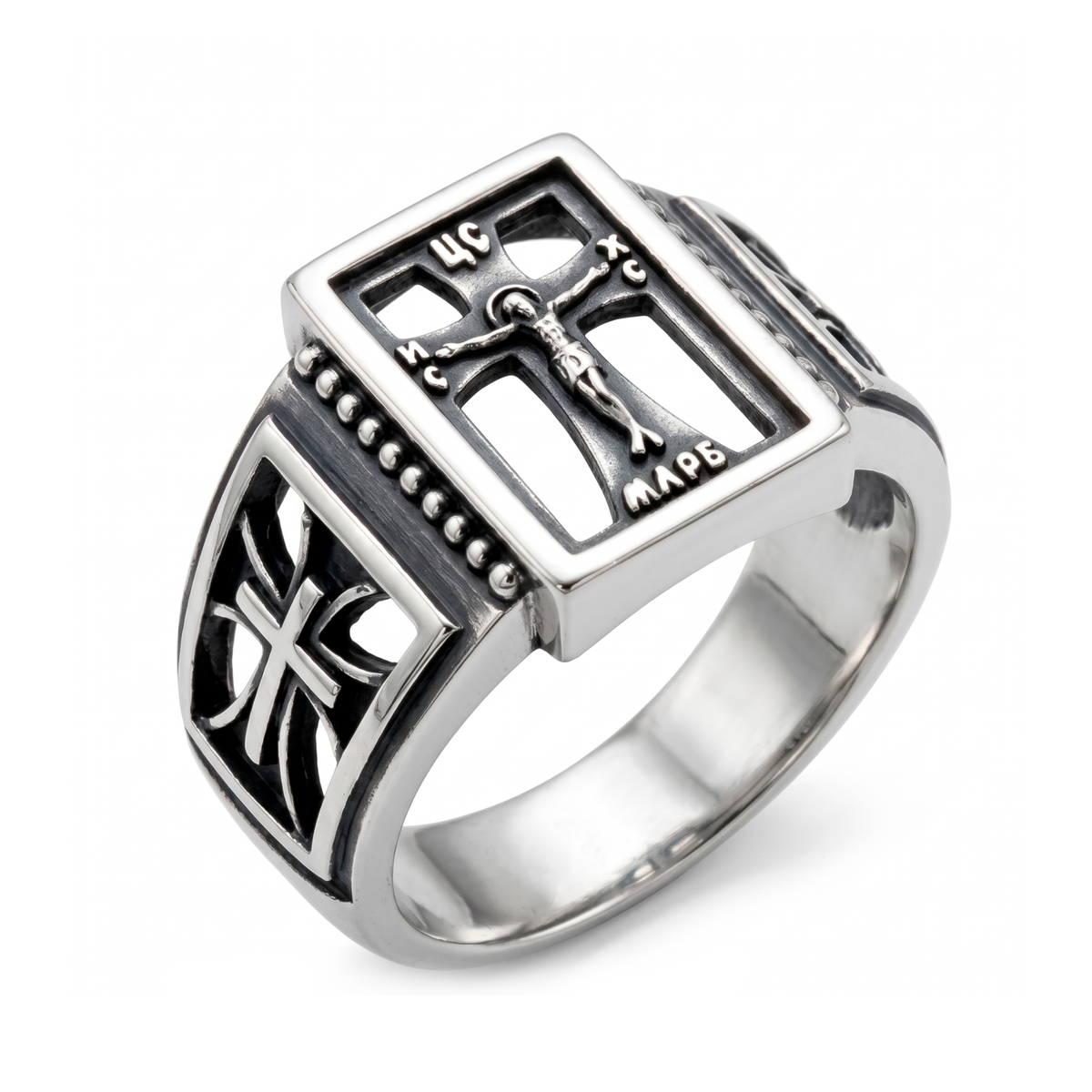 Jesus Cryst Сrucifixion Cross Silver 925
