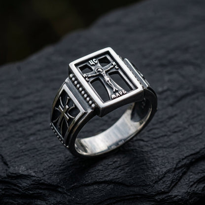 Jesus Cryst Сrucifixion Cross Silver 925