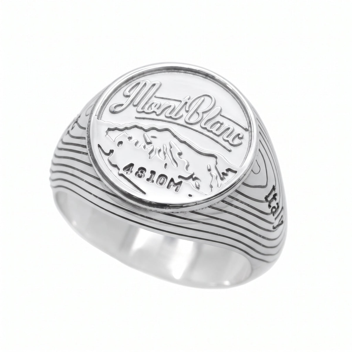 Mont Blanc Mountain Men's Signet Ring