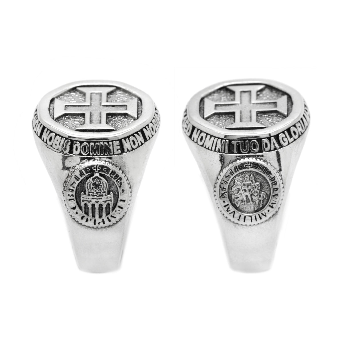 Templar Ring • Knights Templar Ring 925 Silver • Crusader Ring • Order of Christ • Templar Cross Mens Signet Ring • Medieval Knight Jewelry