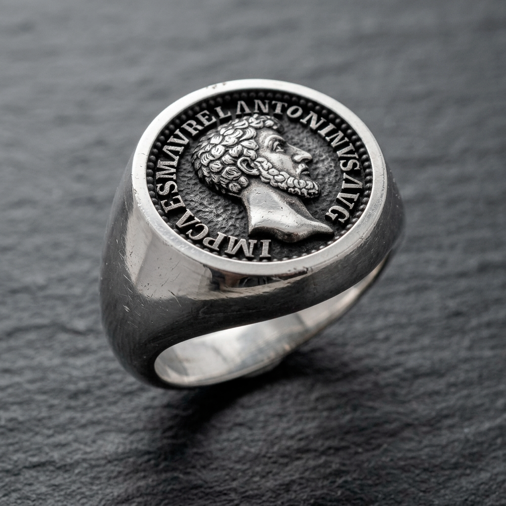 Marcus Aurelius Stoic Theological Ring