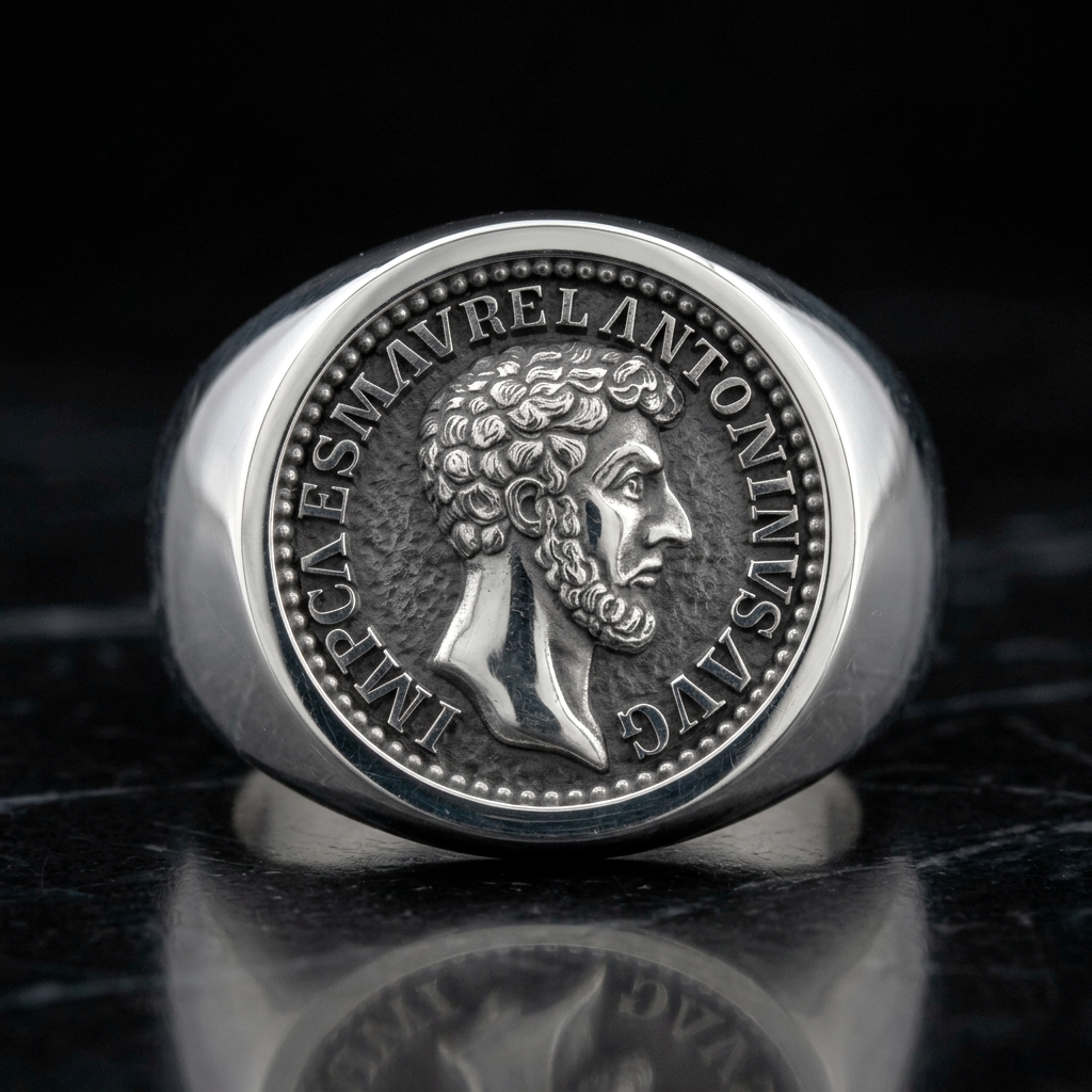 Marcus Aurelius Stoic Theological Ring