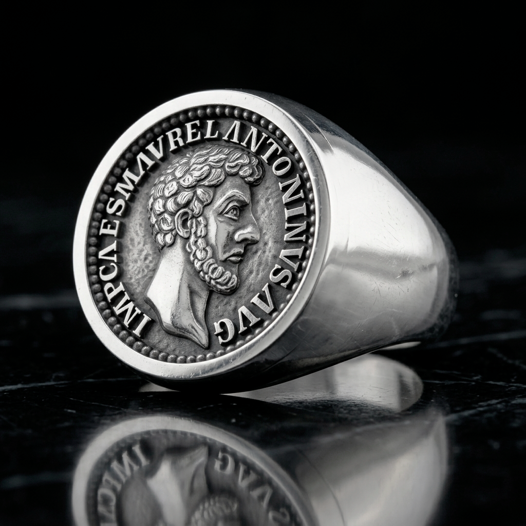 Marcus Aurelius Stoic Theological Ring