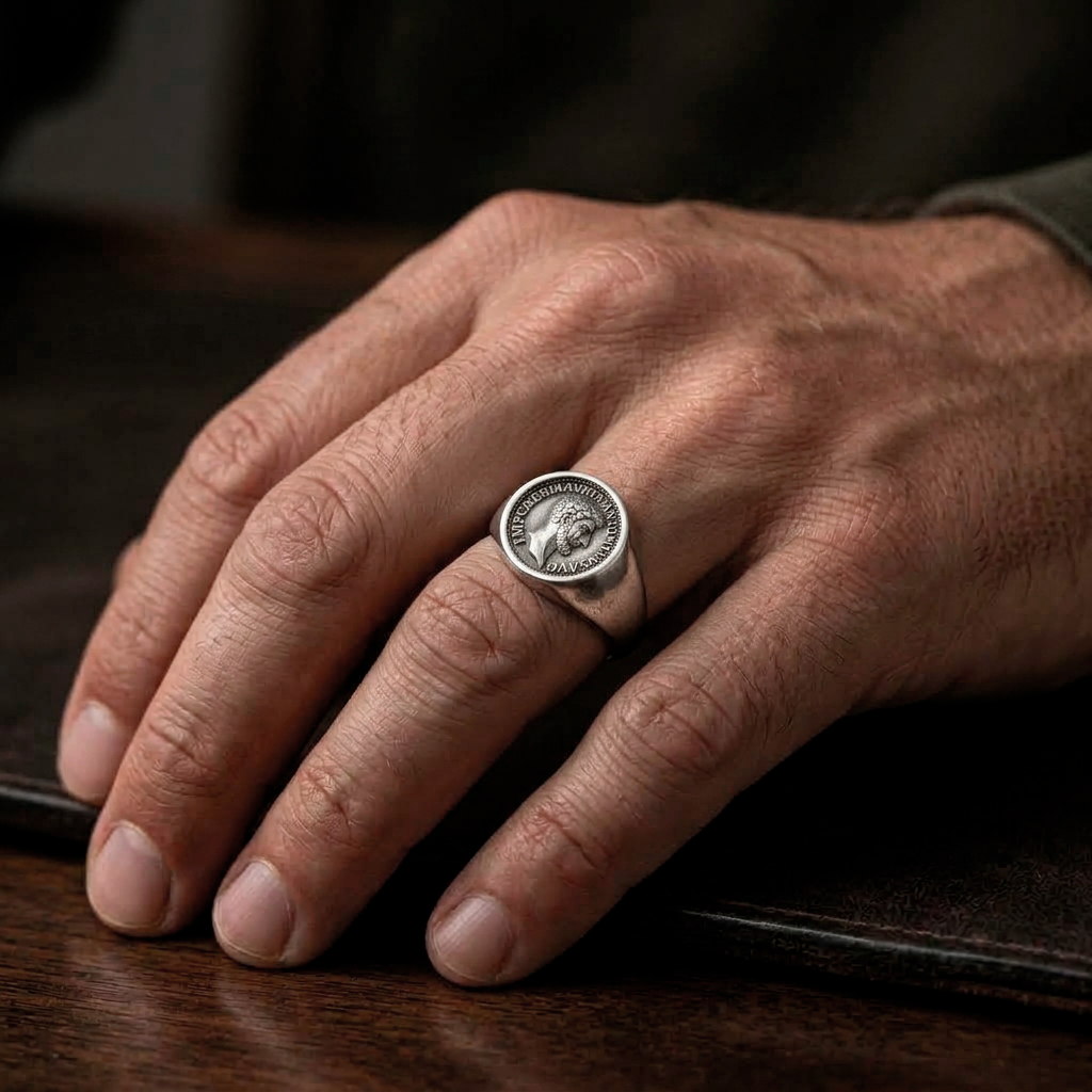 Marcus Aurelius Stoic Theological Ring