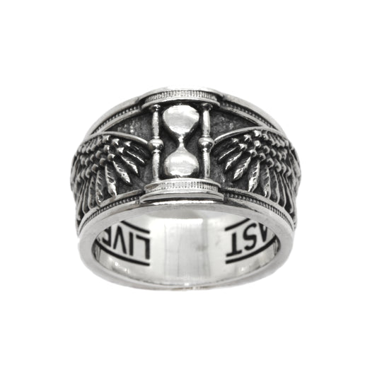 Live Each Day As Your Last Inspirational Silver Ring