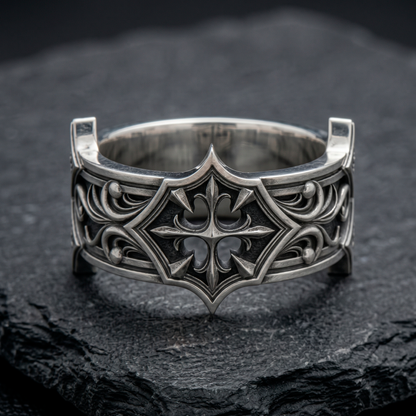 Medieval Gothic Cross Ring