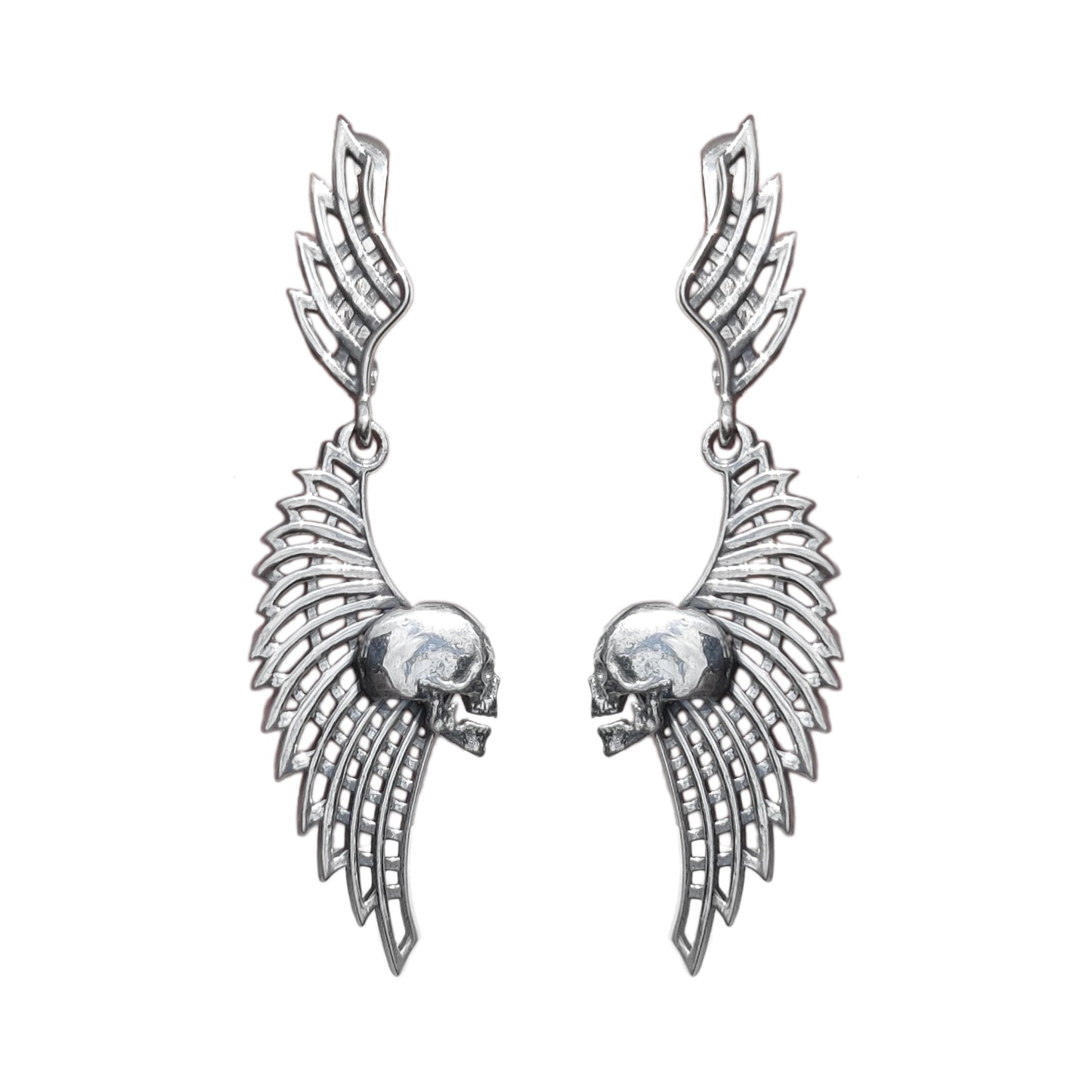 Skull and Wings Earrings