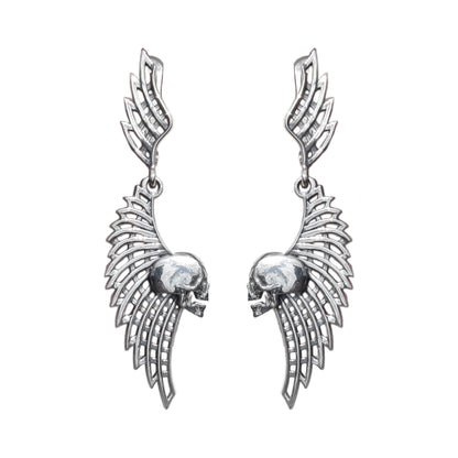 Skull and Wings Earrings