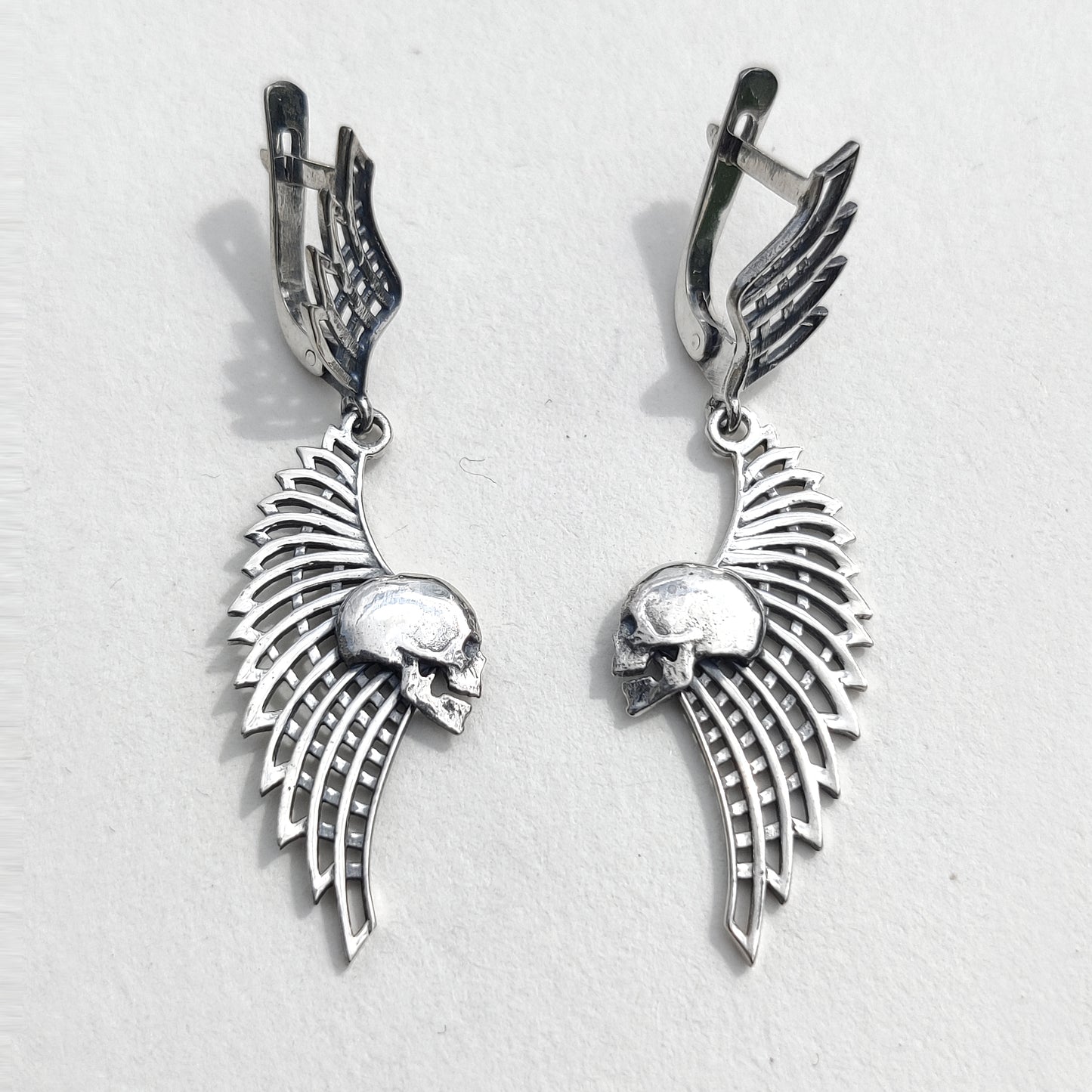 Skull and Wings Earrings