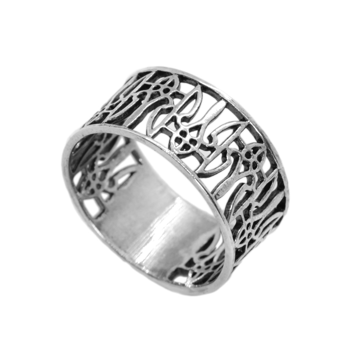 Sterling silver Ukrainian trident ring, also known as Tryzub ring, symbol of freedom and national heritage jewelry. Wide band unisex ring with ornate ethnic filigree design, perfect as a patriotic ring, heritage ring, or gift ring for men and women. Elegant yet powerful symbol ring representing Ukraine. Handcrafted solid 925 silver ring, oxidized finish for contrast. Exclusive design by INDIGO Jewelry, artisan quality jewelry with cultural meaning and timeless style.