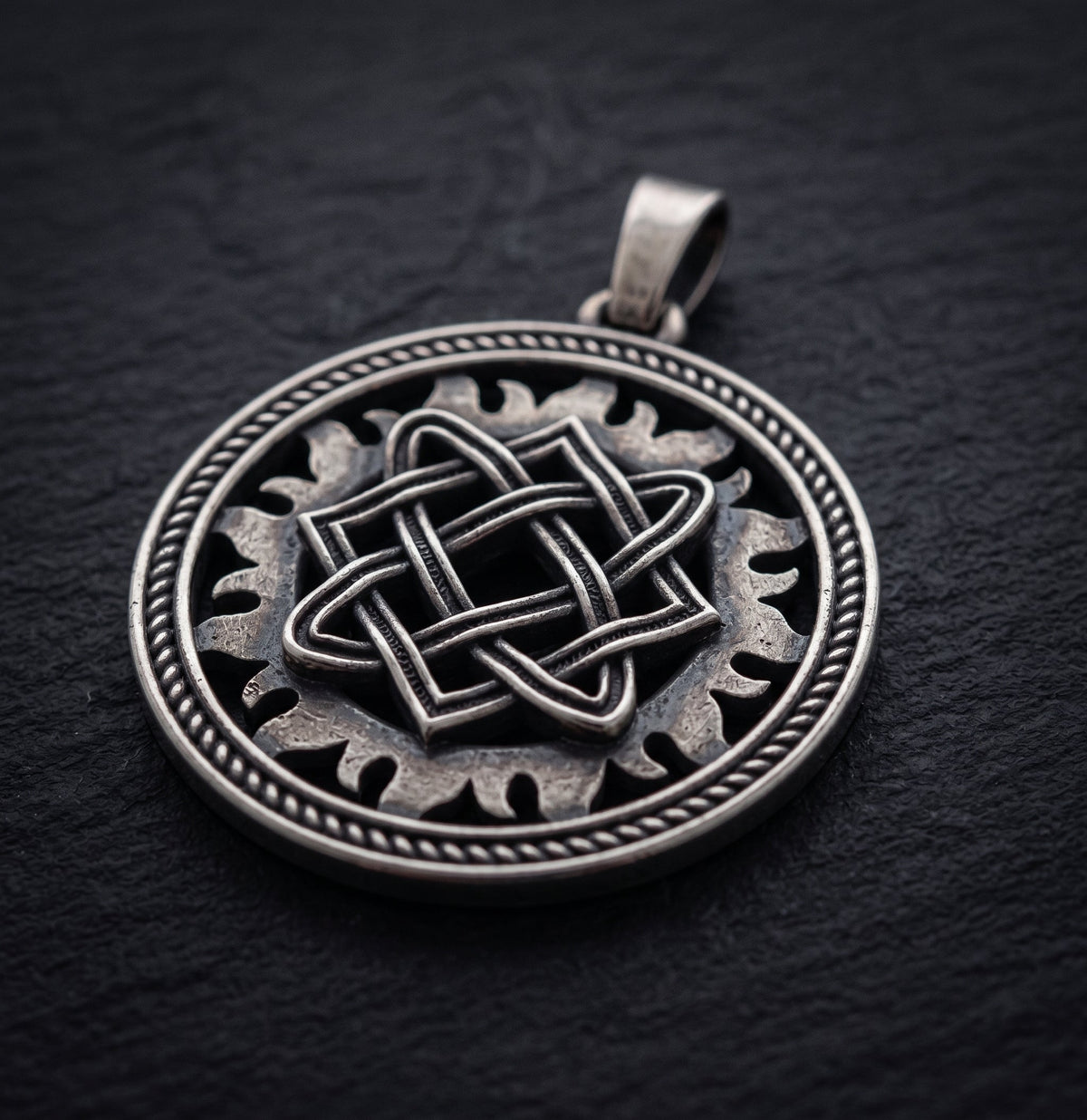 Star of Lada Pendant – Slavic Goddess Symbol in 925 Sterling Silver, Pagan Amulet Necklace