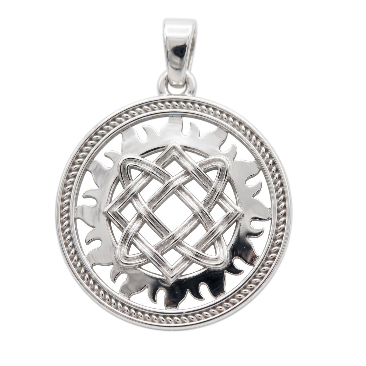 This handcrafted sterling silver pendant features the Star of Lada – an ancient Slavic symbol of harmony, love, and feminine energy. Worn as a talisman, it embodies protection, inner peace, and the nurturing power of the goddess. A meaningful piece for those who connect with nature, tradition, and spiritual balance.