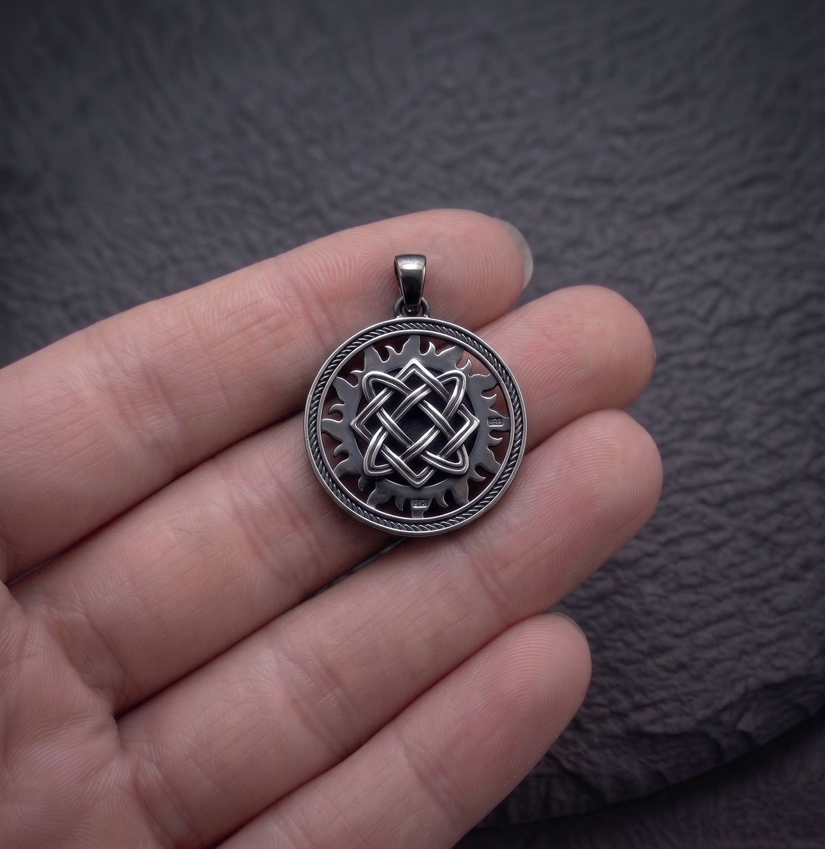 Star of Lada Pendant – Slavic Goddess Symbol in 925 Sterling Silver, Pagan Amulet Necklace