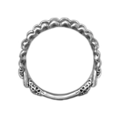 Kiefer Unisex Sterling Silber Ring